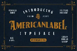 American Label font