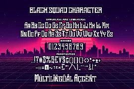 Black Squad Esport Font