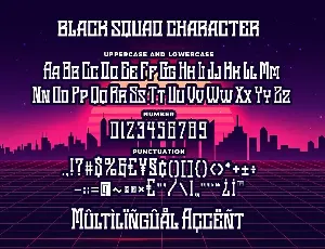 Black Squad Esport Font