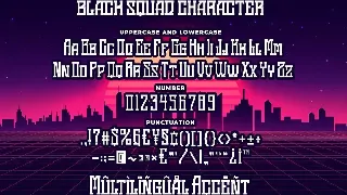 Black Squad Esport Font