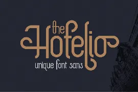 The Hotelio font