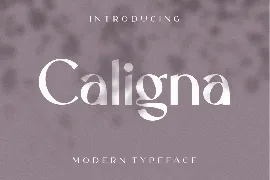 Caligna font