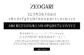 Zeogari Font