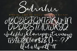 Salanhia font