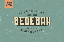 Bedebah Typeface font