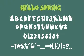 Hello Spring font