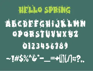 Hello Spring font