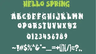 Hello Spring font