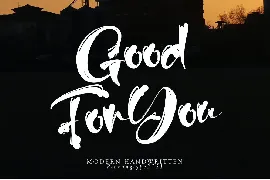 GoodForYou font