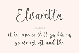 Elvaretta - Elegant Script Handwriting Font