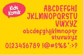 Kids Komik font