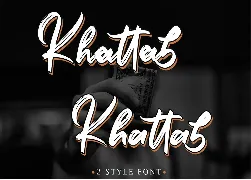 Khattab Brush Font | Font Duo