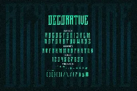 Scythrone font