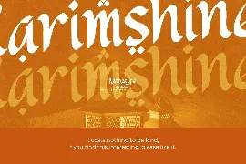 Karimshine font