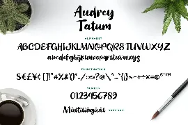 Audrey Tatum - Playful Font