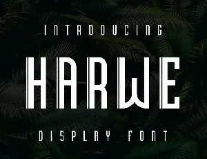 Harwe font