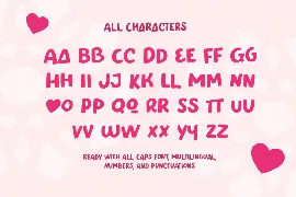 Beloved - Cute Lovely Valentine k-pop unique font