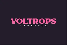 Voltrops font