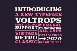 Voltrops font