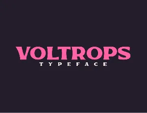 Voltrops font