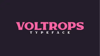 Voltrops font