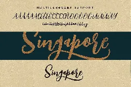 Singapore Script Font