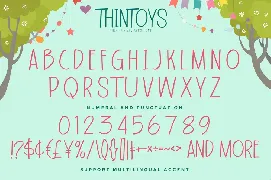 Thintoys - Fun All Caps Font