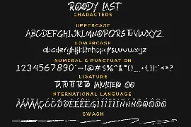 Roody Last - Brush Font