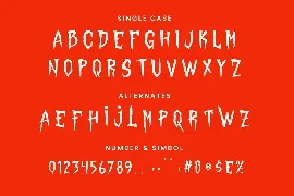 Haunted Farmer Horror Display Font