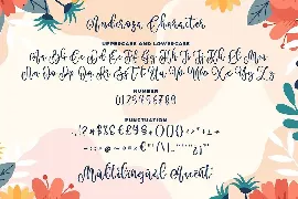 Anderosa - a Bouncy Script Font