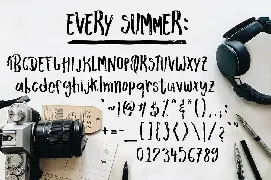 Every Summer font