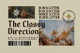 Gold and After - Vintage Blackletter Display Font