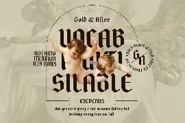 Gold and After - Vintage Blackletter Display Font