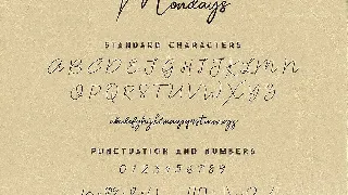 Mondays Script Font