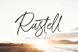 RASTELL - Script font