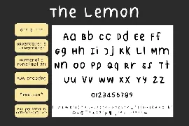 The Lemon Handwriting Font