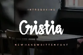 CristiaBrush font