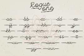 Rogue One - Monoline Script font