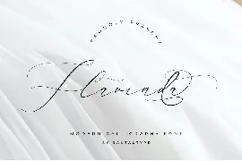 Flavinda Wedding Calligraphy Font