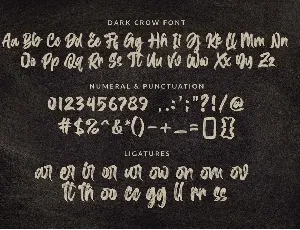 Dark Crow - Strong Brush Font