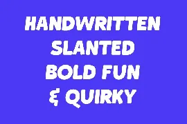 Bucker Handwritten Display Font