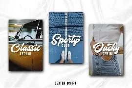 Dexter Script font