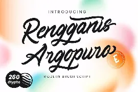 Rengganis Argopuro Script Font