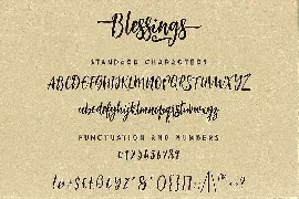 Blessings Script Font