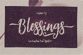 Blessings Script Font