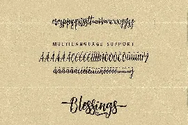 Blessings Script Font