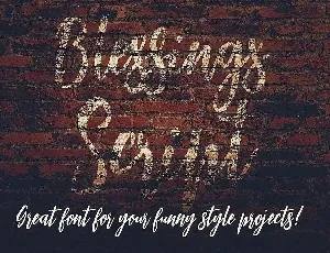 Blessings Script Font