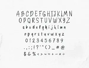 Fourhands - Handwritten Sansserif font