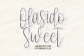 Olasido Sweet font