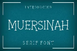 Muersinah font